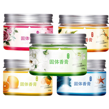 益美得 LD019 空气清新剂固体香膏去异味香薰芳香剂 柠檬味4瓶装