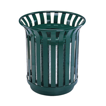 南 GPX-51 南方花篮式垃圾桶 户外环保垃圾桶 公用垃圾箱果皮桶 墨绿色中号