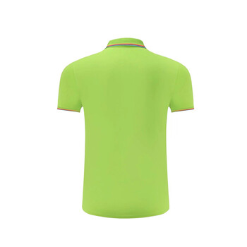 者也（ZYE）夏季POLO衫工装文化定制T恤工作服订做短袖翻领 6880 果绿色 4XL码 
