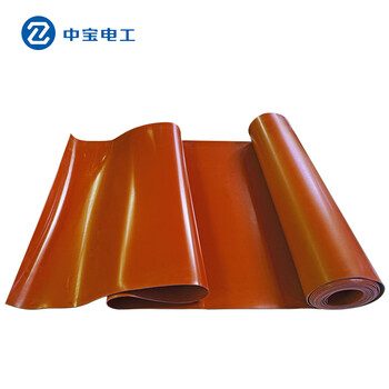 中宝电工 15KV 6mm厚1*5米/卷 红色平面/防滑 配电室绝缘橡胶垫 胶板地垫