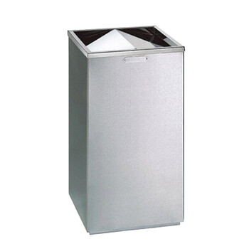 南 GPX-86A 南方翻盖烟灰桶 座地垃圾桶 公用不锈钢垃圾箱果皮桶 砂钢 内桶容量32升