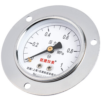 匡建仪表（CONJANT）Y-60ZT压力表轴向带边 水压油压液压表 高精度压力表 M14*1.5螺纹 0-1MPa