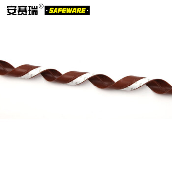 安赛瑞 硅橡胶密封条（含3M背胶）减震隔音降噪硅橡胶密封条 硅胶条 宽25mm×5m 棕色 22257