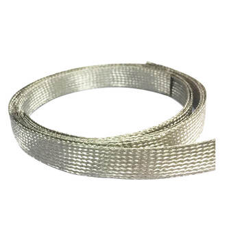 镀锡铜编织带 铜编织线 铜带 导电带 接地线 扁平复绞线 软连接 单层 抗氧化  50平方 1米