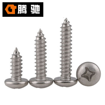 腾驰 CT 304 十字盘头螺钉 GB818 不锈钢盘头螺丝M8 M8-1.25*25（150支/盒）