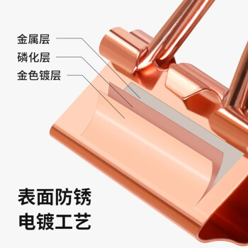 飞兹(fizz)金属夹套装组合款(16只15mm金属长尾票夹+8只19mm燕尾夹＋50只28mm回形针)/桌面办公用品 FZ216006