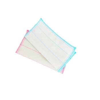 格易美厨房毛巾抹布 不易沾油棉纱洗碗布 吸水家务擦桌百洁布 棉柔洗碗巾 300mm*300mm GYM-9005 2片/包