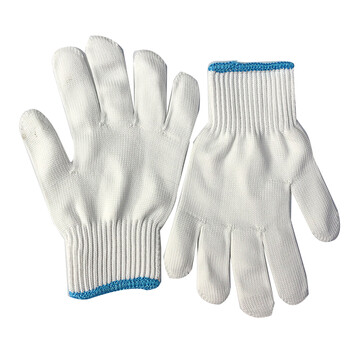 谋福（CNMF） 9654 劳保手套 防护手套 线手套高密度耐磨透气手套 （高密度尼龙线手套一副装）