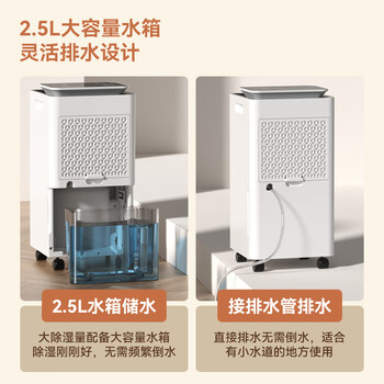 奥克斯（AUX）除湿机/抽湿机 除湿量10升/天 家用轻音吸湿器卧室客厅干燥机智能互联KDY-01WS