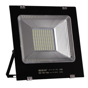 捷辰特 JCT-FL-CB 工业LED投光灯 广告投射灯户外防水灯 泛光灯 铁壳 100W(180珠)