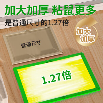 金大侠粘鼠板老鼠贴超强力家用老鼠一窝端捕鼠神器加大加厚灭鼠粘板10片