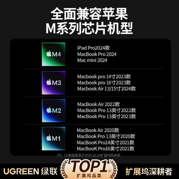绿联Type-C扩展坞千兆网口拓展坞USB分线器雷电4转HDMI网线转接器4k高清适用华为苹果MacBook/Mac mini