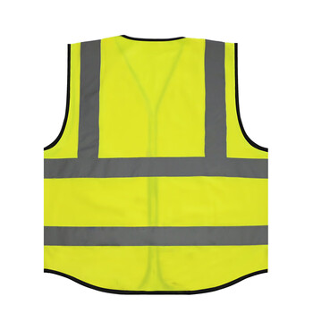 谋福CNMF8004反光马甲反光背心救援服荧光马甲作业警示服反光衣骑行环卫施工服可定制（口袋款 荧光高亮款）