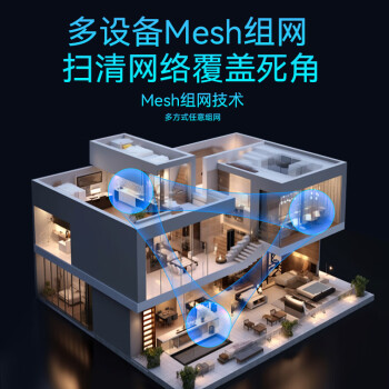 Tenda腾达路由器【满血WiFi6+】升级立式AX3000千兆穿墙王:信号增强无线家用Mesh放大器云霄白