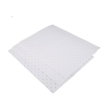 英耐特 吸油棉毯 工业化学品吸附棉泄露控制吸收材料海事船舶石油化工吸油垫吸油毡 0.8米*30米*4mm    一卷