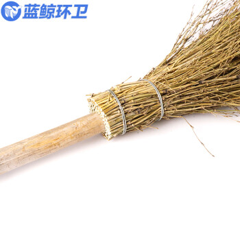 蓝鲸环卫 小号无叶竹竿扫把1把装 手工竹扫帚竹笤帚物业大扫把环卫LJHW-9320