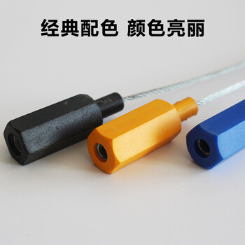 飞尔（FLYER）一次性锁扣封条 抽紧式钢丝铅封 集装箱货柜车施封锁物流扎带100条【38×14mm】