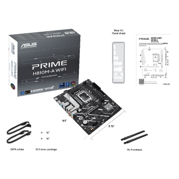 华硕PRIME H810M-A WIFI主板 支持 CPU 245KF/230/225 (Intel H810/LGA 1851）