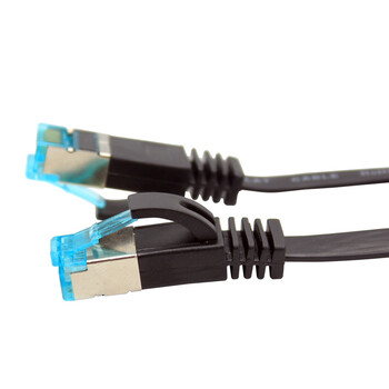 凌科朔(LINKSHIRE)六类扁平网线 CAT6类成品纯铜高速千兆金属头网络连接线跳线 黑色 3米