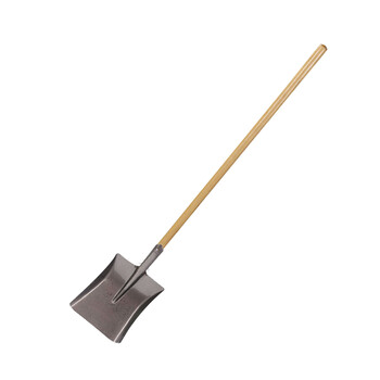 星工(XINGGONG)锰钢铁锹农用尖头锹 平头锹 泥锹加厚园艺工具铁铲农具铁锹头 木柄方锹JY0033