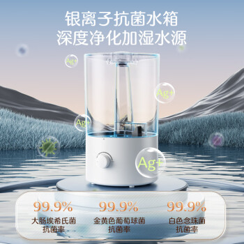 苏泊尔（SUPOR）加湿器小型落地净化器卧室办公桌面家用增湿器大容量雾化加湿器空调电风扇伴侣21B