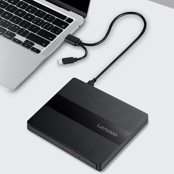联想（Lenovo）8倍速USB外置光驱刻录机DVD光驱外置移动光驱笔记本电脑台式机便携外接光驱外置多系统支持GP70Max
