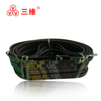三维（THREEV）动力传动橡胶工业皮带 带齿高速防滑窄型切割V带AV10/XPZ型齿形三角带 AV10/XPZ838