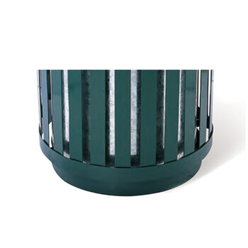 南 GPX-51 南方花篮式垃圾桶 户外环保垃圾桶 公用垃圾箱果皮桶 墨绿色中号