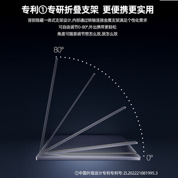 ARZOPA阿卓帕16.1英寸100%sRGB 便携式显示器 电脑手机笔记本直连扩展屏  SWITCH显示副屏 A1C太空灰