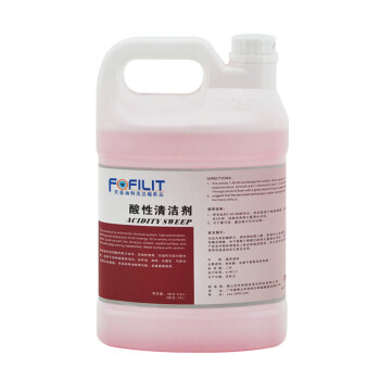 芳菲丽特（FOFILIT）F-129 酸性清洁剂 酒店宾馆外墙地砖台面弱酸性清洗液 3.8L*4瓶