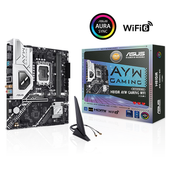华硕H810M AYW GAMING WIFI 哎呦喂主板 支持 CPU 245KF/230/225 (Intel H810/LGA 1851）