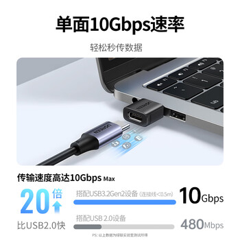 绿联USB3.2转换Type-C转接头OTG适用苹果16/15华为手机U盘耳机键鼠充电器数据线平板笔记本电脑车载