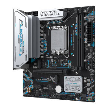 铭瑄（MAXSUN）MS-eSport B860M GANK WIFI 支持DDR5 CPU 245K/265KF（Intel B860/LGA 1851）