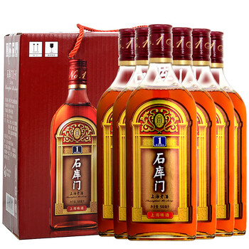 石库门 红牌1号 半干型 上海老酒 500ml*6瓶 整箱装 黄酒