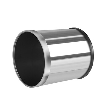 庄太太【圆形10L不锈钢单层】酒店客房不锈钢圆形小号无盖阻燃厕所垃圾桶