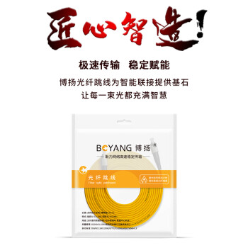 博扬（BOYANG）电信级光纤跳线FC-FC(UPC) 3米 单模单芯 Φ2.0阻燃低烟无卤跳纤光纤线尾纤fc-fc BY-303S