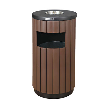 南 GPX-57C 户外圆形环保垃圾桶 小区公园不锈钢垃圾箱果皮桶 内桶容量33升