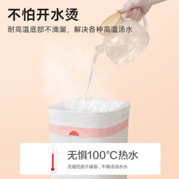 京东京造 抽绳垃圾袋量贩装 45*50cm*3卷 60只12μm 手提加厚中号