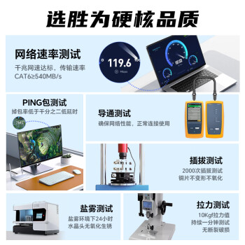 胜为（shengwei）六类网线千兆高速宽带线CAT6类工程监控电脑路由器网络家用成品跳线8芯双绞线黑色2米LC-1202G