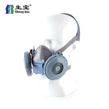 生宝 AN3001 自吸式双过滤器防尘面罩防护口罩半面具kn95防灰粉尘打磨雾霾 1套 