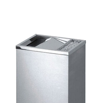 南 GPX-86 南方翻盖烟灰桶 座地垃圾桶 公用不锈钢垃圾箱果皮桶 砂钢 内桶容量20升