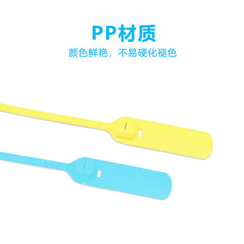飞尔（FLYER）一次性塑料封条 抽紧式塑料铅封锁扣 物流封签施封锁扎带100条【31.3cm下单请备注颜色】