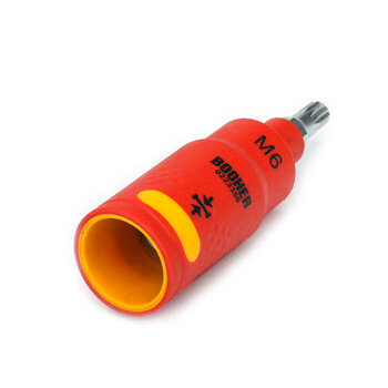 宝合(BOOHER)3/8"系列双色绝缘12角旋具筒套M12x75mm