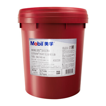 Mobil 美孚DTE 25 UT 长效液压油 18L/桶