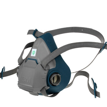 3M 6502 硅胶防尘面具 防PM2.5喷漆装修工作防护面罩 不含滤毒盒 1个/袋 定做