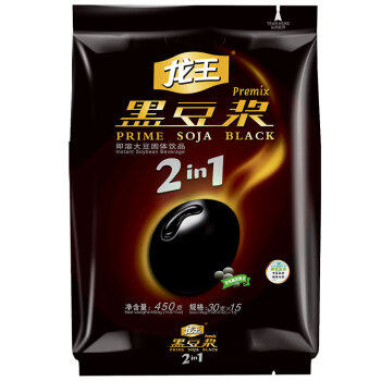 龙王黑豆浆 无添加蔗糖 450克（30g*15小条）黑豆粉 非转基因大豆 备孕营养早餐豆奶粉