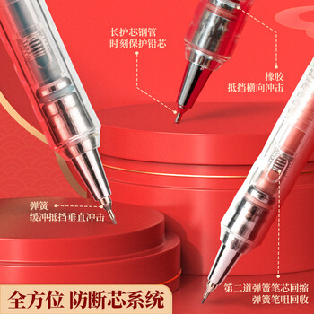 晨光(M&G)文具锦鲤自动铅笔三件套0.5mm 活动铅笔套装（铅笔+HB铅芯+聚干净橡皮）学生书写HAMP2615