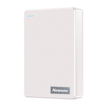 纽曼（Newsmy）1TB 移动硬盘机械 双盘备份 清风Plus系列 USB3.0 2.5英寸 清新白 海量存储 手机连接 格纹设计