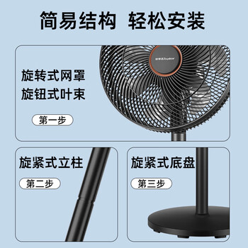 荣事达（Royalstar）【爆款推荐】电风扇交流定频家用7叶柔风落地扇台地两用大风量节能摇头电扇办公低噪 FD-30L501