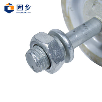 固乡 电力陶瓷绝缘子【两只装】针式绝缘子低压针瓶 带钉磁珠电线固定瓷柱 瓷瓶柱中号